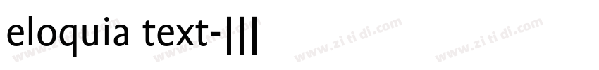 eloquia text字体转换